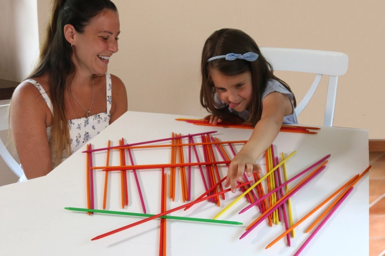 Classic pick-up sticks with a modern twist