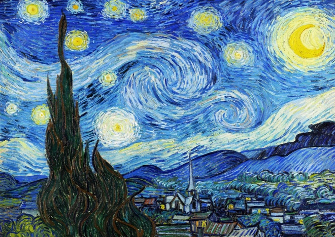 Puzzle Vincent Van Gogh: Starry Night 1000 pieces