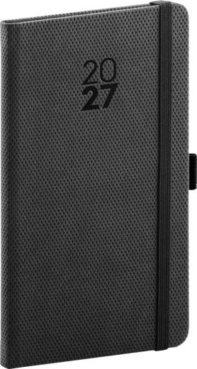 Notique pocket diary Diamante 2027 black 9 × 15.5 cm