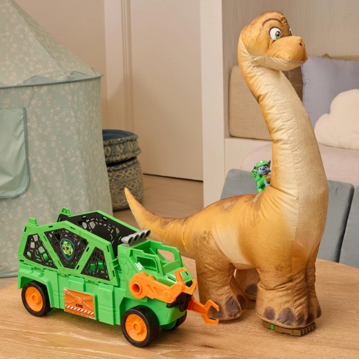 A giant dinosaur that inflates by itself