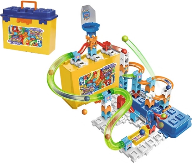 Marble Run Build and Store Marble Track Set