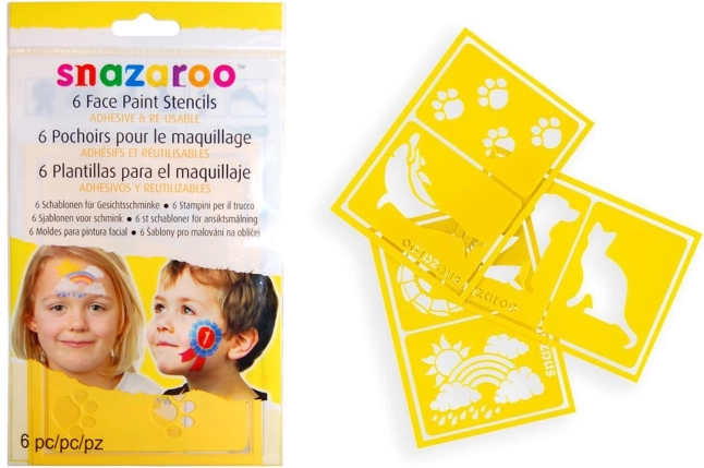 Шаблони за бои за лице SNAZAROO 6 бр. – Дъга