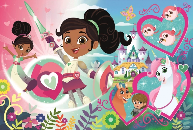 Floor Maxi Puzzle NELLA, Princess Knight 24 pieces