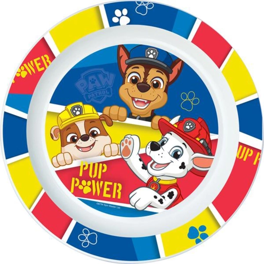 Пластмасова чиния PAW Patrol 22 см синя