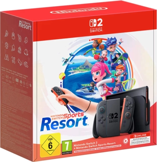 Nintendo Switch 2 with Nintendo Switch Sports Resort game and 3 months of Nintendo Switch Online