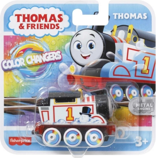 Локомотив THOMAS & FRIENDS – ТОМАС, метален, с променящ се цвят