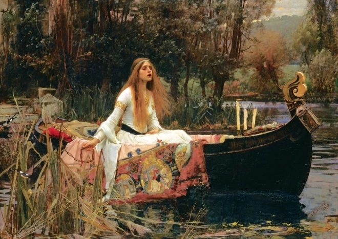 Пъзел ART: Дамата от Шалот (1888) – музейна серия, 2000 части