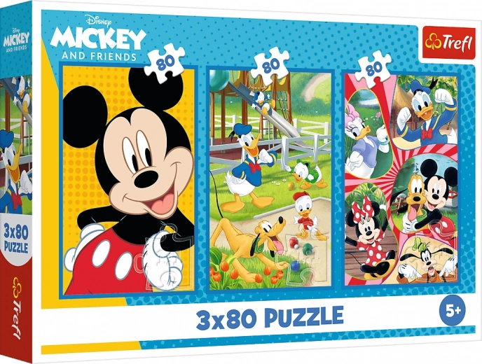 Пъзел 3x80 – екипът на MICKEY MOUSE от Trefl