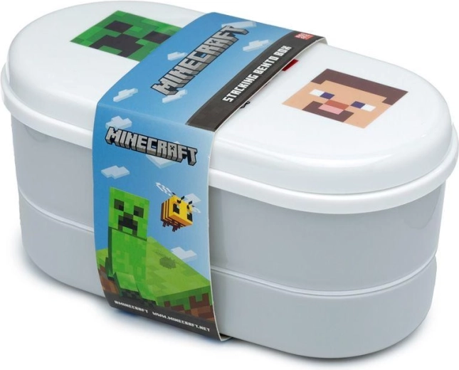 Minecraft lunch box with cutlery