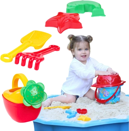 Fun with water too thanks to the watering can
