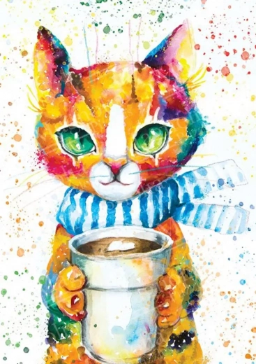 Colorful Cat Puzzle 1000 Pieces