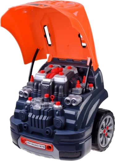 Отваряем капак и подвижен мотор