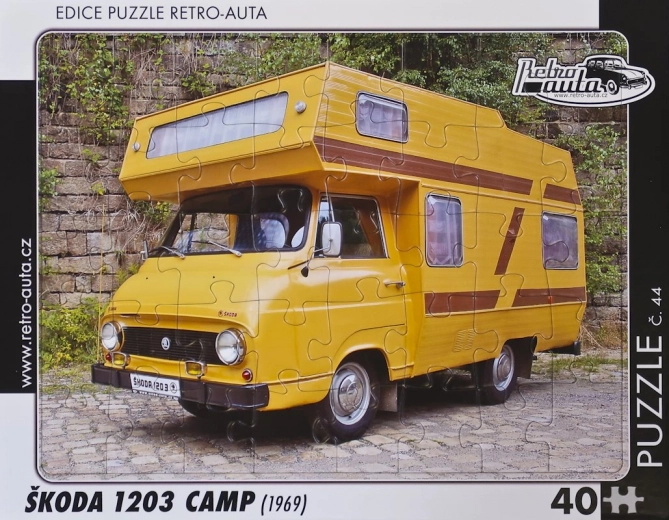Puzzle Retro Cars Škoda 1203 Camp 40 pieces