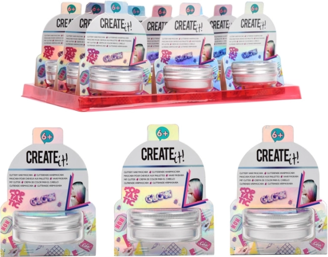 Create It! блестяща спирала за коса за деца