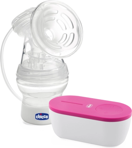Електрическа помпа за кърма Chicco Compact Single, розова, USB