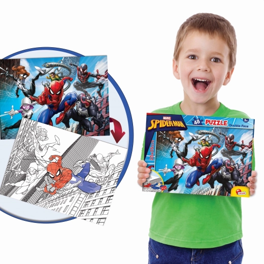 Двустранен пъзел SPIDER-MAN 48 части 35 × 25 см