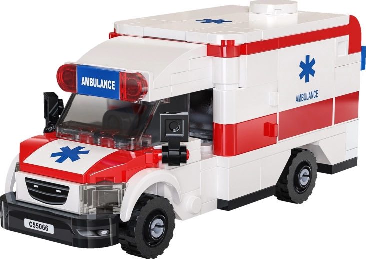 Realistic ambulance on a racing chassis