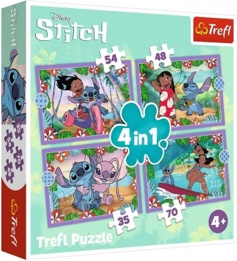 Пъзел Lilo & Stitch 4в1 Луд ден Trefl
