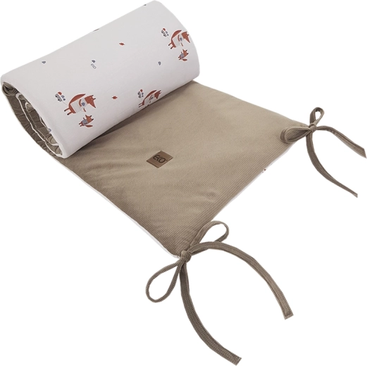 Cot bumper EKO Fox 180 × 35 cm