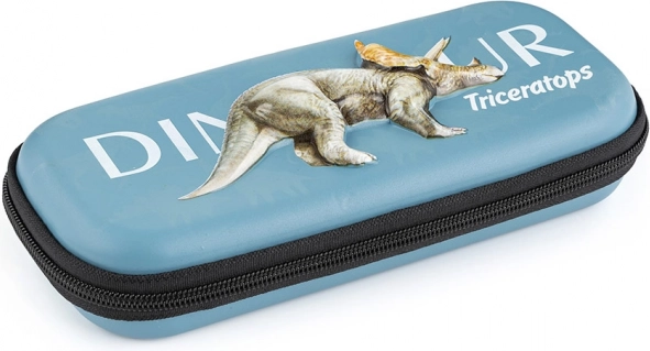 School Pencil Case 3D Pouch Dino Triceratops