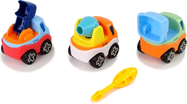 Construction Set of 3 Cars with Screwdriver