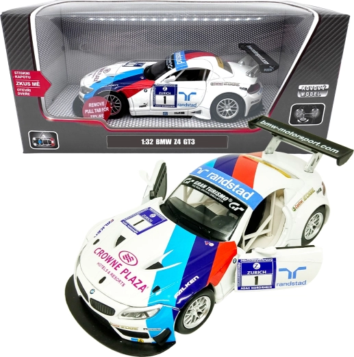 Метален модел 1:32 BMW Z4 GT3 – бял вариант