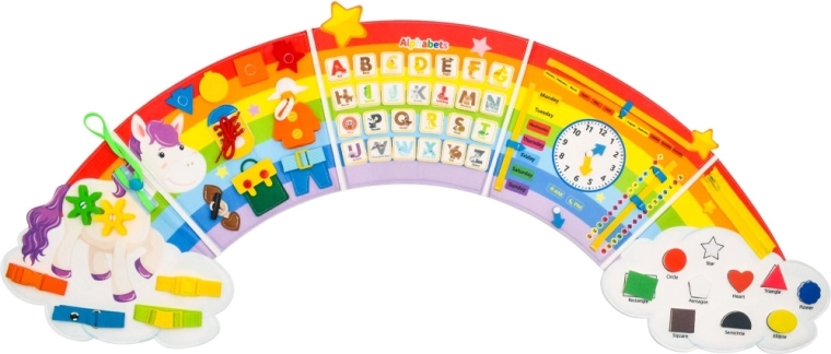 2Kids Toys мека разгъваема activity board дъга с облаци - 1 брой