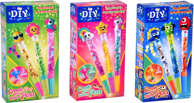 Create 3 unique pens