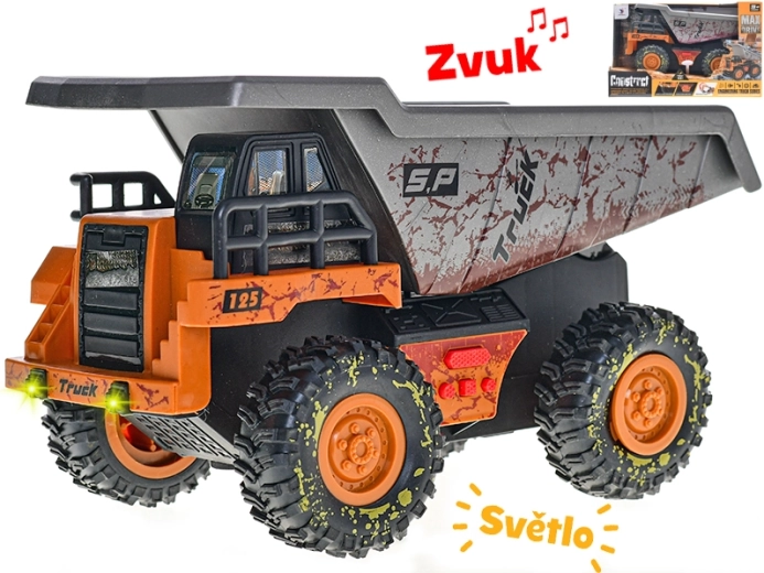 Construction Dump Truck 25 cm with Lights and Sounds