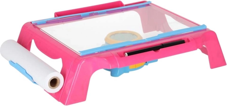 Children's Drawing Table with Pink Projector