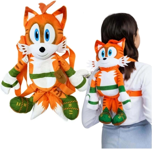 Плюшена раничка SONIC PRIME Tails за деца