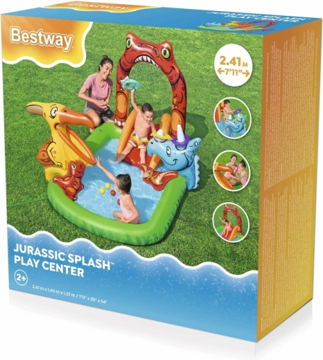 Надуваем воден игрален център Bestway Джурасик свят