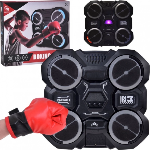 Musical boxing target for children