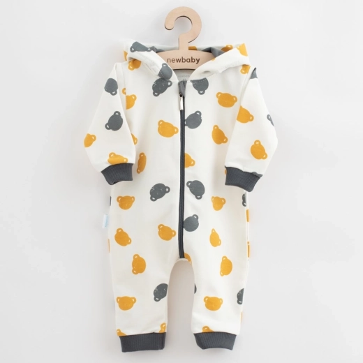 Бебешки ватиран гащеризон New Baby Little One сив 92 (18–24 м)