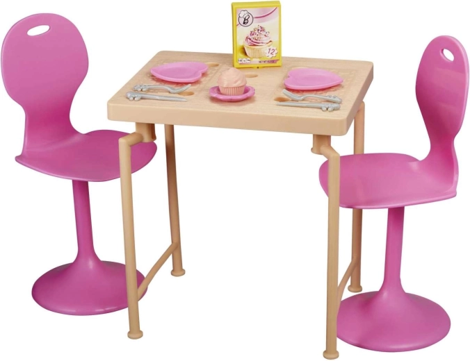 Dining set with a table and two chairs