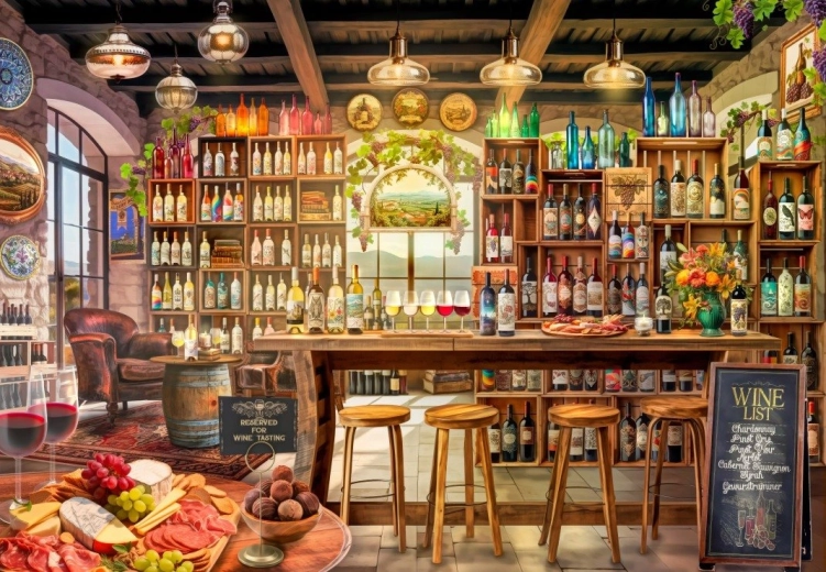 Wine Tasting Puzzle 1000 pieces BLUEBIRD