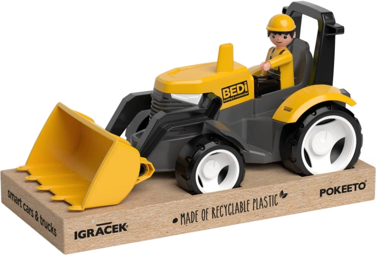 Efko Igráček MultiGO Yellow Tractor with Blade and Figure