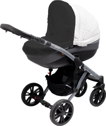 Мрежа против комари за бебешка количка New Baby Basic черна