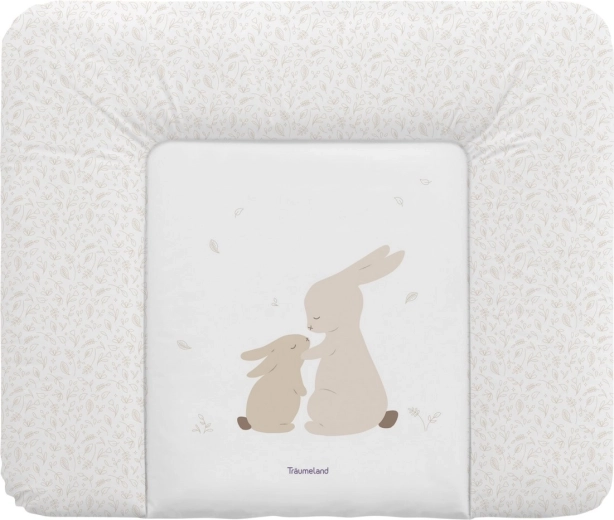 Träumeland changing mat Hophop Bunny beige 75 × 85 cm