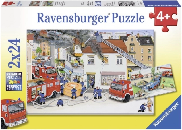 Пъзел Ravensburger Пожарна служба 2x24 части