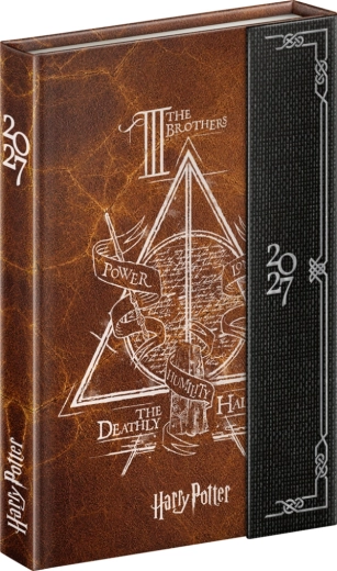 Notique седмичен магнитен дневник Harry Potter – реликвите на смъртта 2027 (11 × 16 cm)