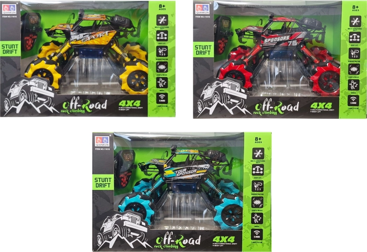 Remote-Controlled 4x4 Off-Road Car with Charger - 1 Piece