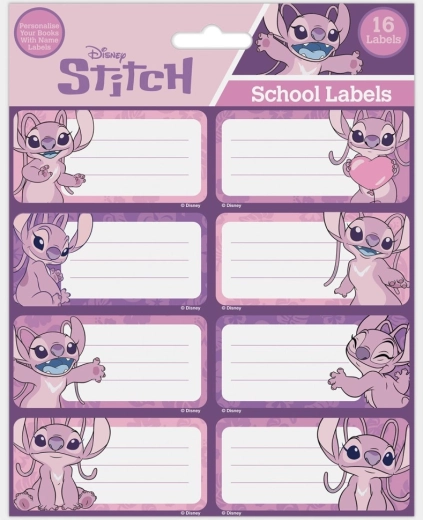 Disney Lilo & Stitch етикети за тетрадки Angel