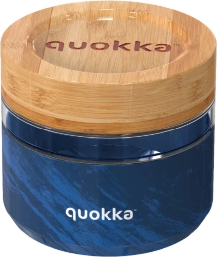 Quokka Deli Wood Grain glass food container 500 ml