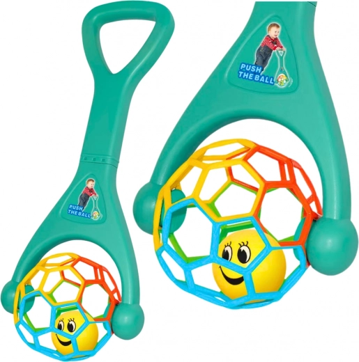 Push Toy with Elastic Ball and Jingle Ball