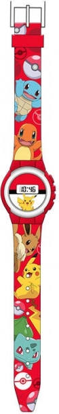 Детски дигитален часовник Pokémon, червен
