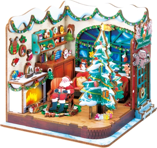 2Kids Toys 3D Wooden Model Kit Santa’s Workshop