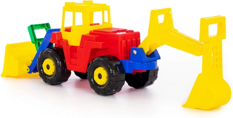 Rear digging bucket for little builders