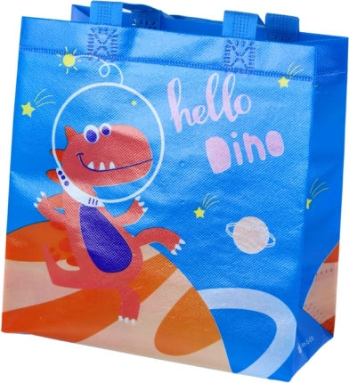 Gift bag dinosaur blue 23 × 21.5 × 11 cm