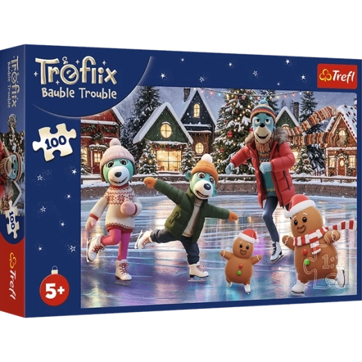 Holiday picture made of 100 pieces